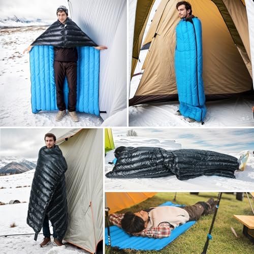 tuphen 1.76lbs Down Sleeping Bag 32-43℉ - Ultralight Sleeping Bag Cold Weather C... - Image 4