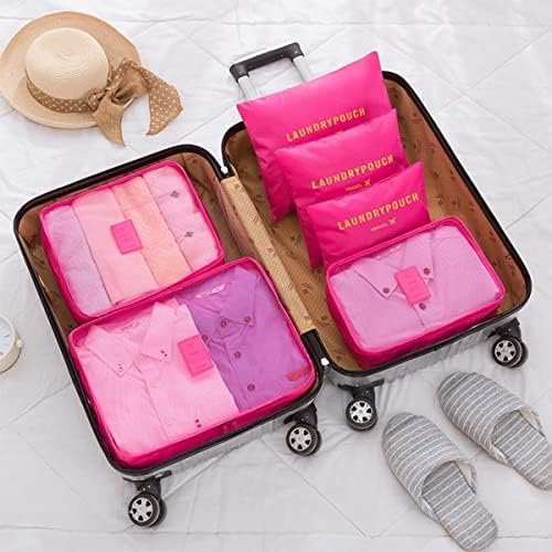 Laebevon 6 PCS Packing Cubes Travel Carry On Luggage Organizers Storage Bags Tra... - Image 3