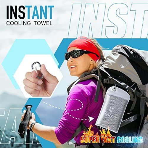 4 Pack Cooling Towel (40"x12") for Sweat,Ice Towel Quick-Drying Neck Cooling Wra... - Image 5