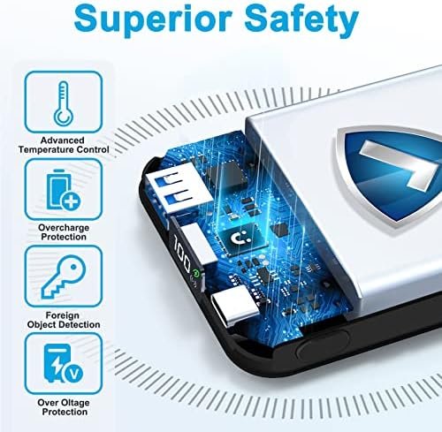 AOGUERBE Magnetic Wireless Portable Charger, 10000mAh Wireless Power Bank PD 22.... - Image 8
