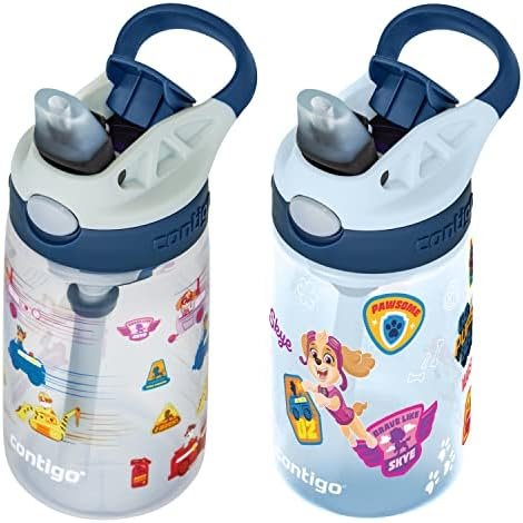 Contigo Paw Patrol Kids 14oz Plastic Water Bottles, Aubrey Design with Spill-Pro... - Image 9