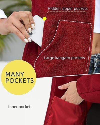 Argstar Women's Fleece Jacket with 6 Pockets (XS-2XL) - Image 4