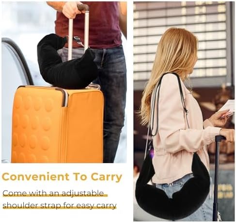 Travel Pillow Stuffable with Clothes, Transforms Into Carry-On Luggage Without E... - Image 4