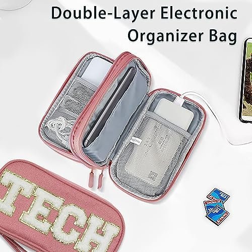 COSHAYSOO Electronic Accessories Organizer Bag Cable Cord Charger Carrying Pouch... - Image 4