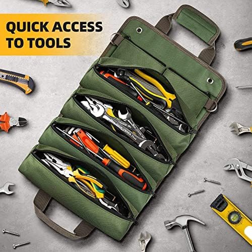Tool Bag Roll Up, UUP Heavy Duty Tool Organizer for Men Women, Portable Tool Sto... - Image 7