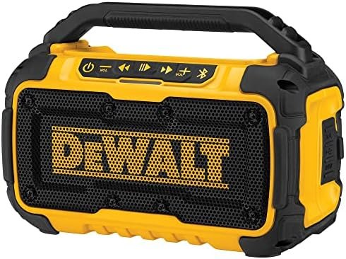 DEWALT 20V MAX Bluetooth Speaker, 100 ft Range, Durable for Jobsites, Phone Hold... - Image 2