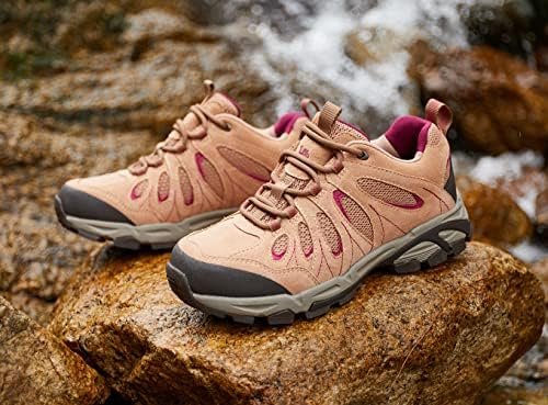 CAMEL CROWN Women's Hiking Shoes Outdoor Leather Breathable Lightweight Sneaker ... - Image 7