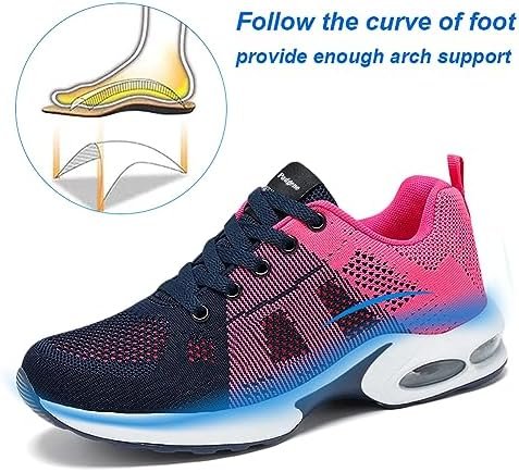 Padgene Womens Sneakers Air Cushion Running Shoes Lightweight Tennis Walking Sho... - Image 7