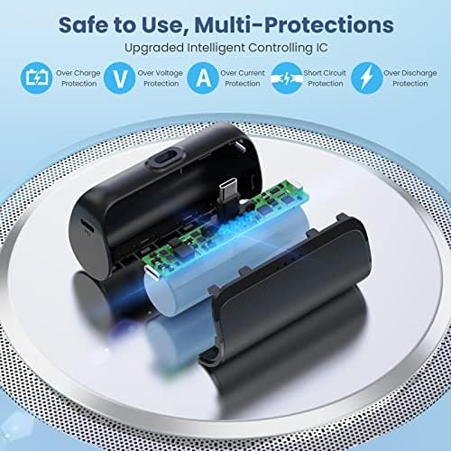 Mini Portable Charger 5200mAh,PD Fast Charging USB C Power Bank,Portable Phone C... - Image 8