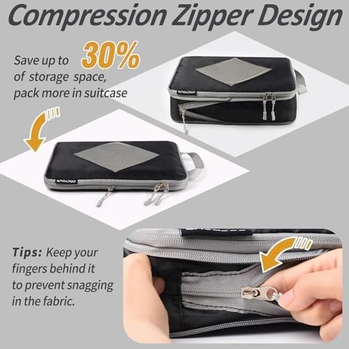 Compression Packing Cubes for Travel, Packing Cubes Compression Travel Essential... - Image 3