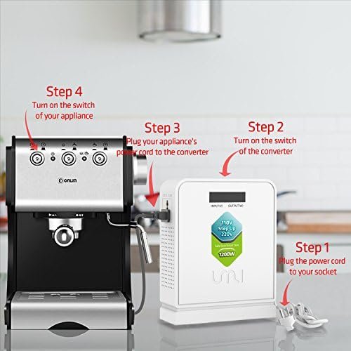 UMI Step Up Voltage 110v to 220v Converter, Heavy Duty Power Converter 110v to 2... - Image 6