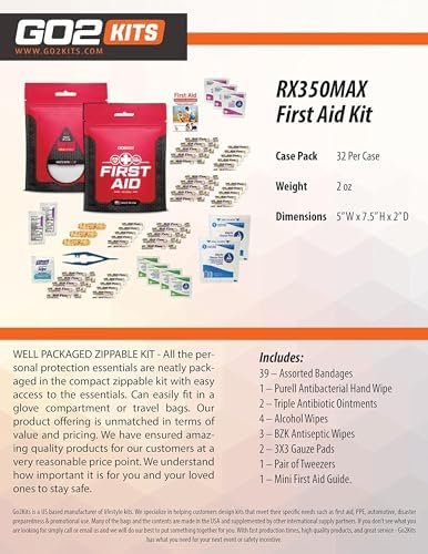 54-Piece First Aid Kit, Basic Plus Emergency First Aid Kit for Home, Work & Trav... - Image 6