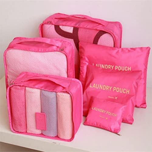 Laebevon 6 PCS Packing Cubes Travel Carry On Luggage Organizers Storage Bags Tra... - Image 6