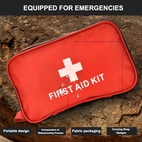 First Aid Kit 184Pcs, First Aid Kit Travel, Mini Travel First Aid Kit for Home, ... - Image 7