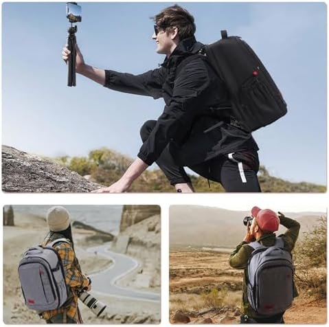 Large Capacity Camera Backpack for DSLR SLR, Camera Bags for Photographers Water... - Image 8