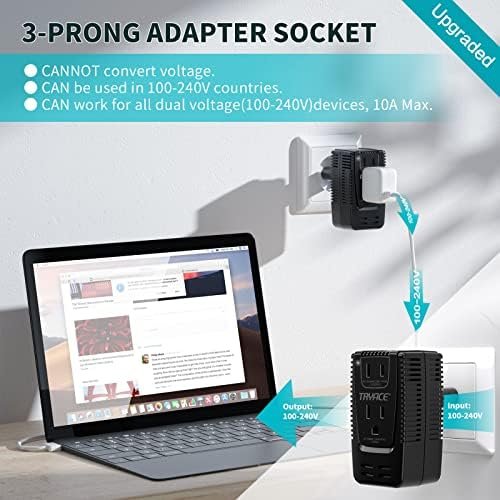 Upgrade TryAce 2000W Voltage Converter, Step Down 220V to 110V Converter for Hai... - Image 6