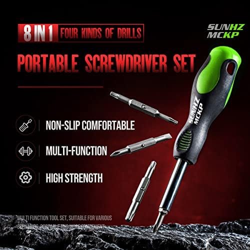 SUNHZMCKP 8 in 1 Screwdriver, Portable multi-purpose screwdriver set,High-Streng... - Image 3