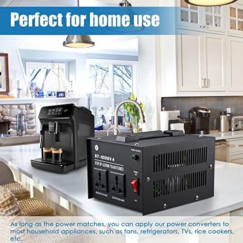 1000 Watt Voltage Transformer- Step Up and Down- Circuit Breaker Protection Univ... - Image 10