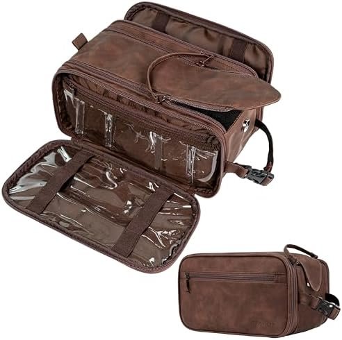 PAVILIA Toiletry Bag for Men Women, Mens Travel Bag Toiletries Organizer Case fo... - Image 2