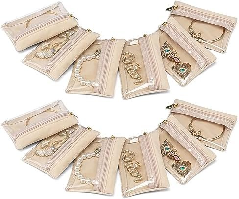 Vlando Travel Jewelry Bags,Jewelry Storage,Jewelry Travel Organizer Case for Wom... - Image 2