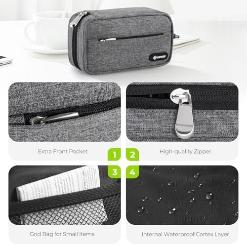 AUVON Canvas Bag XL Weekly Pill Organizer 2 Times a Day, Travel Pill Box 7 Day w... - Image 5