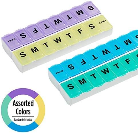 EZY DOSE Weekly (14-Day) Pill Case, Medicine Planner, Vitamin Organizer, Large S... - Image 6