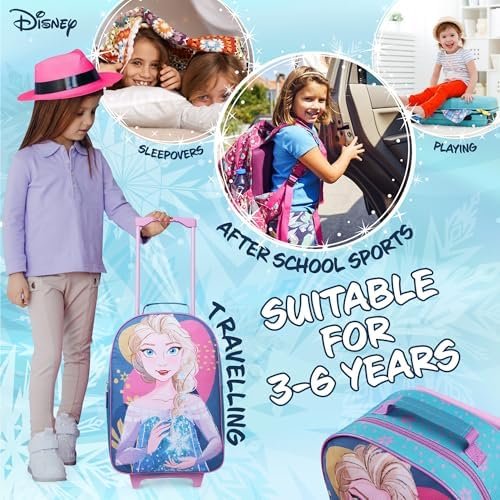Disney Foldable Suitcase for Girls with Wheels, Trolley Hand Luggage Bag - Minni... - Image 6