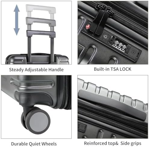 EMPSIGN Hardside Expandable Carry On Luggage Airline Approved, Carry On Suitcase... - Image 7