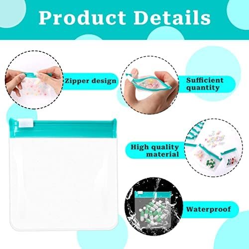 24 Pcs Travel Pill Packets Pill Pouch Bags Reusable Zippered Medicine Bag Set Se... - Image 4