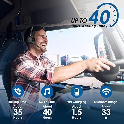 Bluetooth Headset 2024 Upgraded Version, Wireless Headset with AI Noise Cancelin... - Image 7