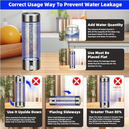 Purify Hydrogen Water Bottle Generator,Rechargeable Hydrogen Water Bottle with S... - Image 6