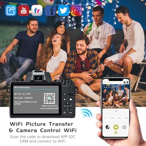 Cameras for Photography, 4K 64MP Vlogging Camera for YouTube, Autofocus Digital ... - Image 5