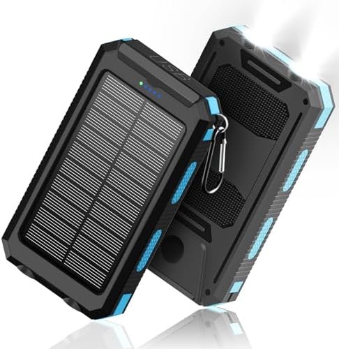 Solar Charger, 38800mAh Power Bank, Portable Charger Fast Charger Dual USB Port ... - Image 2