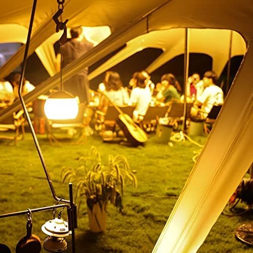 Camping Lantern, 4 Light Modes LED Camping Lantern with Hanging Hook Silicone Re... - Image 8