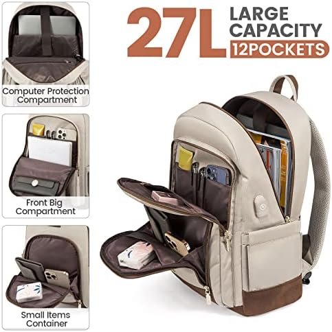 LOVEVOOK Travel Laptop Backpack Women,15.6 Inch Water Resistant Travel Backpack ... - Image 4