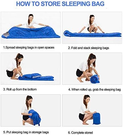 Sleeping Bag, Lightweight 3 Season Weather Sleep Bags for Kids Adults Girls Wome... - Image 6