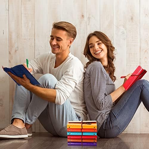 Glenmal 10 Pack PU Leather Journal Notebook Refillable Travel Writing Journals V... - Image 6