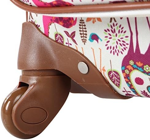 Lily Bloom Giraffe Park Luggage 24" Expandable Design Pattern Suitcase With Spin... - Image 7