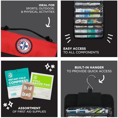 Be Smart Get Prepared 73-Piece Coach’s and Team Sports First Aid Kit in Roll up ... - Image 6