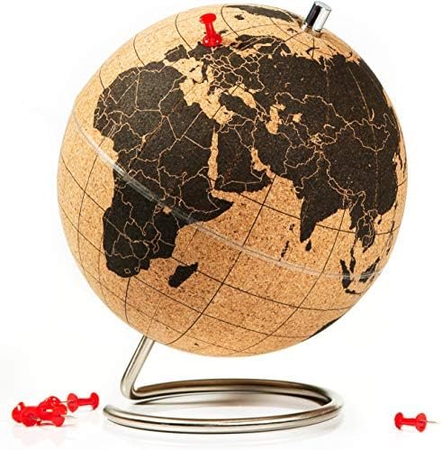 Suck UK | Cork Globe | World Map Pin Board | Cork Board World Globe Decor | Trav... - Image 2