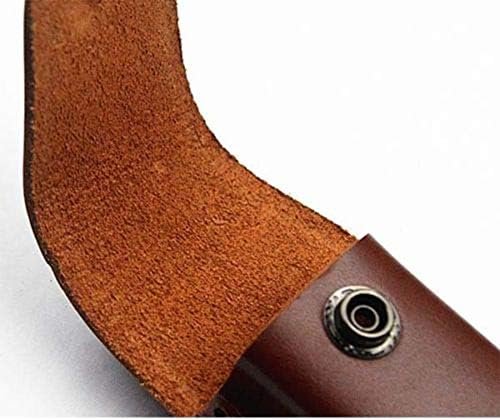 Pu Leather Hiking Pouch Belt Knife Sheath Snap Fastener Hunt Holder Pocket for T... - Image 5