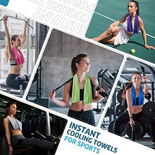 4 Pack Cooling Towel (40"x12") for Sweat,Ice Towel Quick-Drying Neck Cooling Wra... - Image 8