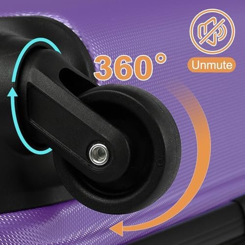 Kono Luggage Expandable(only 28") Suitcase Set 3Pcs + ABS Hardshell Suitcase wit... - Image 5