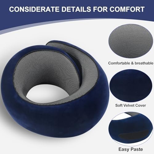 2024 New Memory Foam Travel Pillow for Airplanes,Neck Pillow for Traveling,Neck ... - Image 8