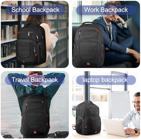 Extra Large Backpack, 50L Travel Backpack, 17 inch Laptop Backpack for Men, TSA ... - Image 8