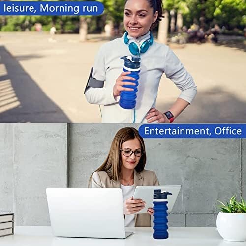 Anntrue Collapsible Water Bottle BPA Free, Food-Grade Silicone Portable Leak Pro... - Image 4