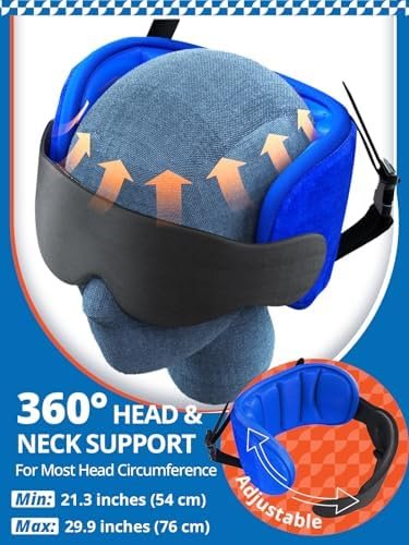 Travel Pillows for Airplanes, Airplane Pillow with Sleeping Eye Mask, Travel Nec... - Image 6