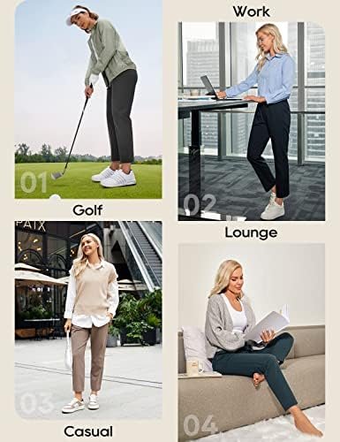 CRZ YOGA Womens 4-Way Stretch Pants Tall 29" - Sweatpants Travel Outdoor Workout... - Image 5