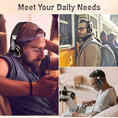 Bluetooth Headphones Over Ear, 6S Wireless Headphones Wired with 6 EQ Modes, 40 ... - Image 8