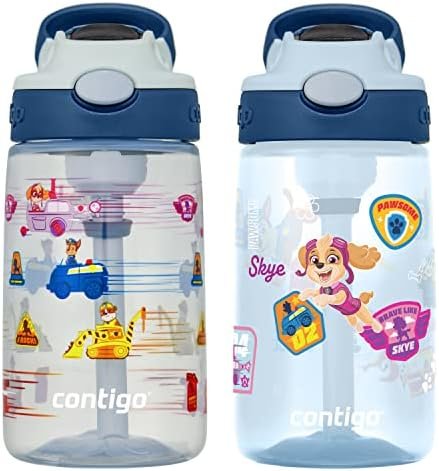 Contigo Paw Patrol Kids 14oz Plastic Water Bottles, Aubrey Design with Spill-Pro... - Image 2